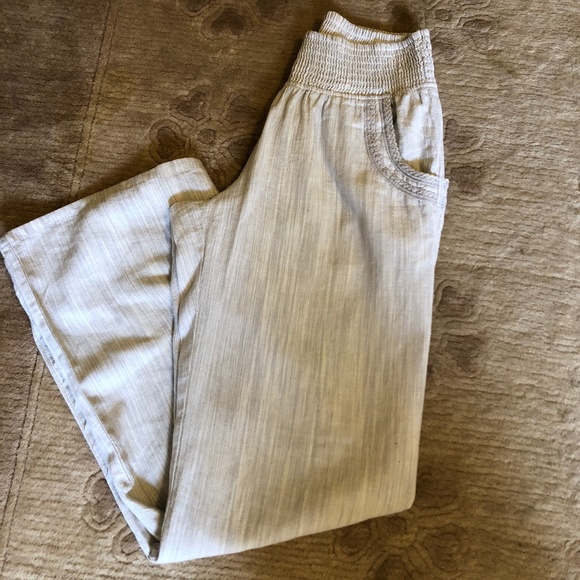 Anthropologie Pants - Anthropologie "Mermaid" linen pants